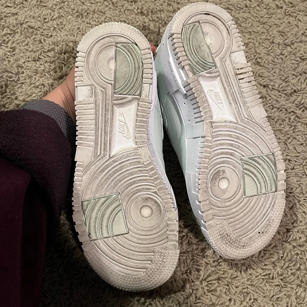 Nike Air Force 1 Mint Green Sneakers | Women’s Streetwear | Clean Classic - Picture 6 of 7